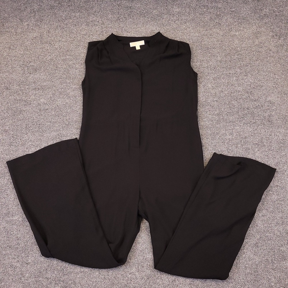 Michael Kors One Piece Jumper Women Black 100% Polyester Jersey Lined Sleeveless